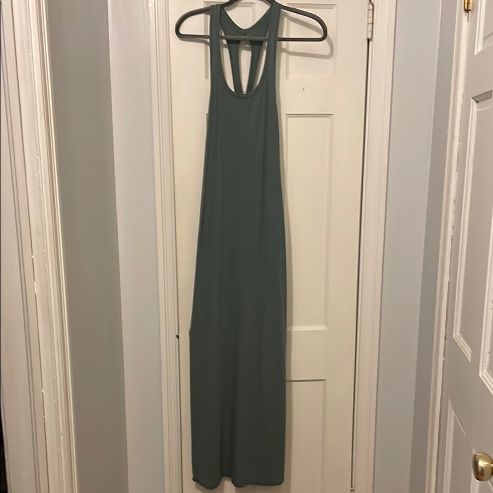 LuluLemon  Green Sleeveless Maxi Dress